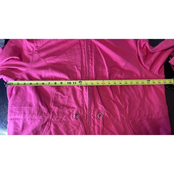Westbound Woman Pink Full Zip Hooded Jacket Sz 2X - Picture 5 of 8